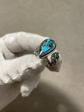 Load image into Gallery viewer, Persian Turquoise Alter Ring Size 8.25