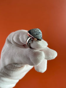 Dark Moon Hubei Turquoise Ring size 7.25