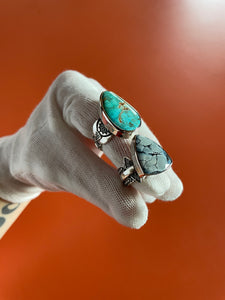 Dark Moon Hubei Turquoise Ring size 7.25
