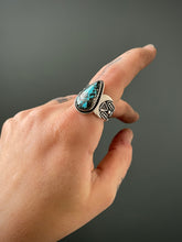 Load image into Gallery viewer, Persian Turquoise Alter Ring Size 8.25