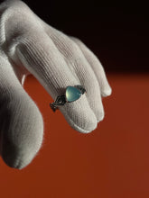 Load image into Gallery viewer, Chalcedony Moon ring *Made to order*