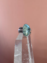 Load image into Gallery viewer, Dark Moon Hubei Turquoise Ring size 7.75