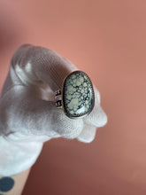 Load image into Gallery viewer, Dark Moon Hubei Turquoise Ring size 9