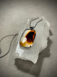 Montana Agate Statement Pendant