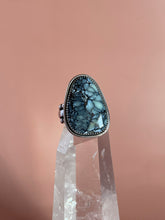 Load image into Gallery viewer, Dark Moon Hubei Turquoise Ring size 8.5