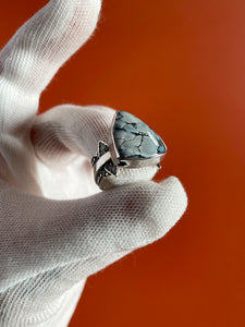 Dark Moon Hubei Turquoise Ring size 7.25