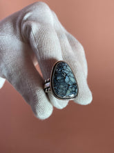 Load image into Gallery viewer, Dark Moon Hubei Turquoise Ring size 8.5