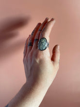 Load image into Gallery viewer, Dark Moon Hubei Turquoise Ring size 9