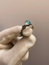 Load image into Gallery viewer, Chalcedony Moon ring *Made to order*