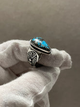 Load image into Gallery viewer, Persian Turquoise Alter Ring Size 8.25