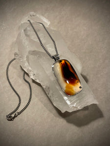 Montana Agate Statement Pendant