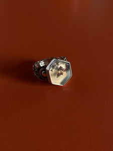 Moss Agate Ring size 8.5