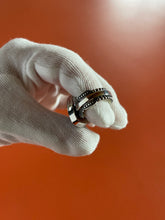 Load image into Gallery viewer, Dark Moon Hubei Turquoise Ring size 7.25