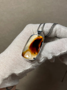 Montana Agate Statement Pendant