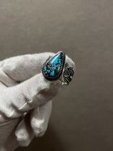 Load image into Gallery viewer, Persian Turquoise Alter Ring Size 8.25