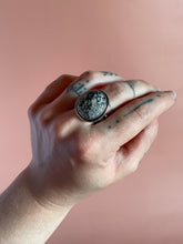 Load image into Gallery viewer, Dark Moon Hubei Turquoise Ring size 7