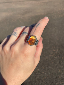 Montana Agate Ring size 7.75
