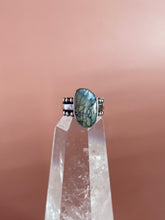 Load image into Gallery viewer, Dark Moon Hubei Turquoise Ring size 7.75
