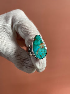 High grade Royston Turquoise Ring size 7.75/8
