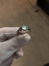 Load image into Gallery viewer, Chalcedony Moon ring *Made to order*