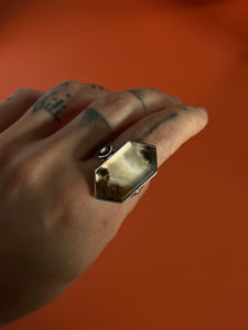 Moss Agate Ring size 9.75