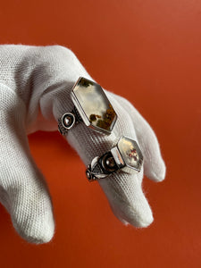 Moss Agate Ring size 8.5