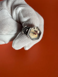Moss Agate Ring size 8.5