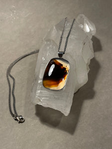 Montana Agate Statment Pendant