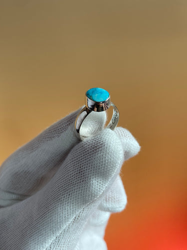 Kingman Turquoise Ring Size 7.5