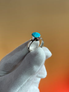 Kingman Turquoise Ring Size 7.5