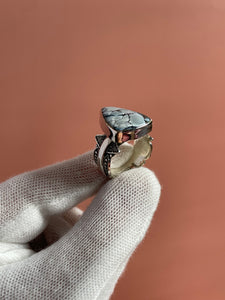 Dark Moon Hubei Turquoise Ring size 7.25