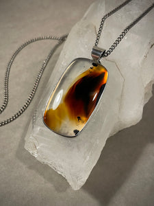 Montana Agate Statement Pendant