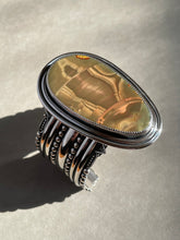 Load image into Gallery viewer, Morrisonite Jasper Badlands Cuff