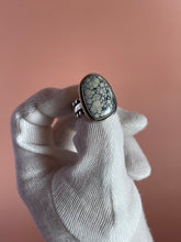 Load image into Gallery viewer, Dark Moon Hubei Turquoise Ring size 9