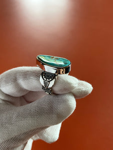 High grade Royston Turquoise Ring size 7.75/8