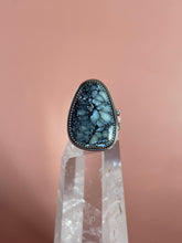 Load image into Gallery viewer, Dark Moon Hubei Turquoise Ring size 8.5