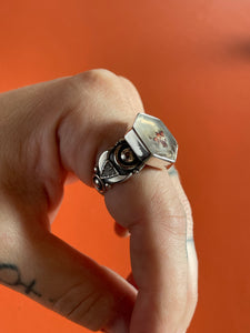 Moss Agate Ring size 8.5