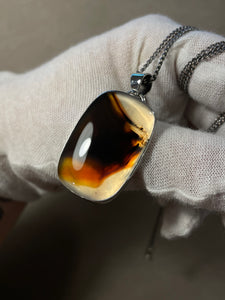 Montana Agate Statment Pendant