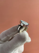 Load image into Gallery viewer, Dark Moon Hubei Turquoise Ring size 7.25