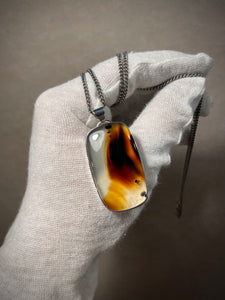 Montana Agate Statement Pendant