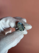 Load image into Gallery viewer, Dark Moon Hubei Turquoise Ring size 7.75
