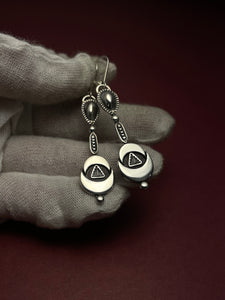 Sterling Silver Temple Earrings