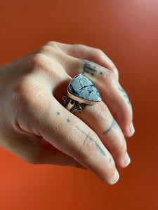 Dark Moon Hubei Turquoise Ring size 7.25