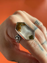 Load image into Gallery viewer, Moss Agate Ring size 9.75