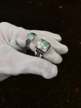Load image into Gallery viewer, Chalcedony Moon ring *Made to order*
