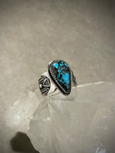 Load image into Gallery viewer, Persian Turquoise Alter Ring Size 8.25