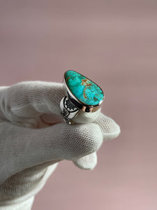 High grade Royston Turquoise Ring size 7.75/8