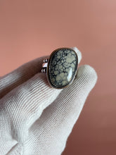 Load image into Gallery viewer, Dark Moon Hubei Turquoise Ring size 9