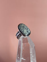 Load image into Gallery viewer, Dark Moon Hubei Turquoise Ring size 9