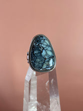 Load image into Gallery viewer, Dark Moon Hubei Turquoise Ring size 8.5